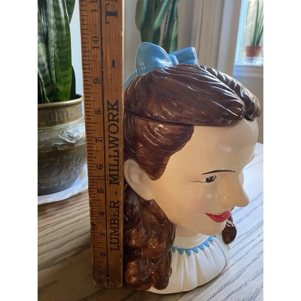 The Wizard Of Oz Dorothy Cookie Jar Ceramic Judy Garland Container Enesco In Box